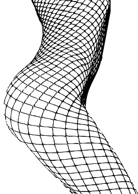 Lights. A minimal black and white female silhouette ve ...