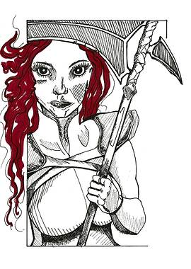 This is a concept I based off of my own likes. A red ha ...