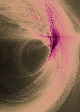 an abstract pink feather