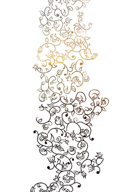 Flower Patterned vector textile