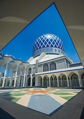 the mosque of Shah Alam, Kuala Lumpur