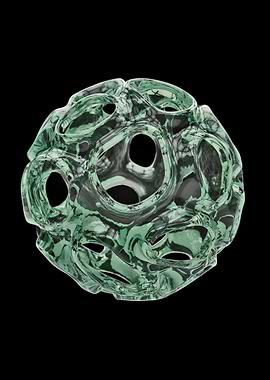 Floating glass cell ball