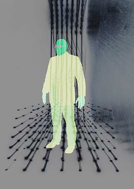 Graphics made by combining long shutter time, camera mo ...