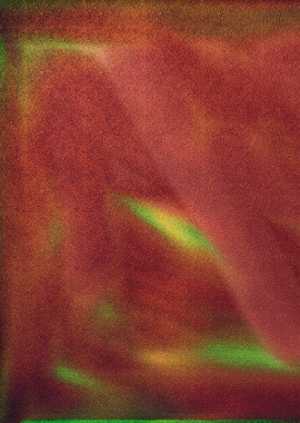 Abstract oil on paper in plum colors.