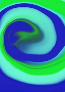 blue green spiral