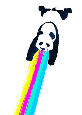 Galactic Hangover Panda - Party hard and vomit rainbows ...
