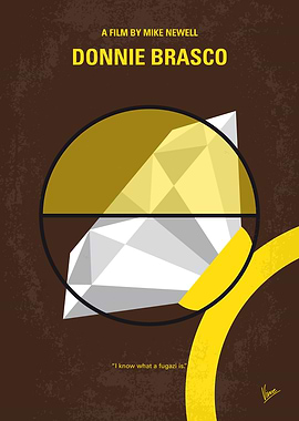 No766 My Donnie Brasco minimal movie poster An FBI und ...