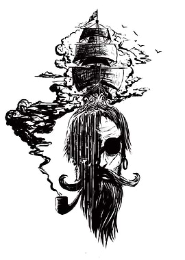 captain's dreams (bw version)