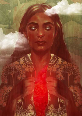 This is emotional digital painting of women, waiting fo ...