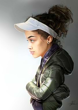 interpretación de una mujer urbana