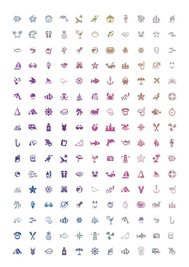 Sea Life Textile - Pastel