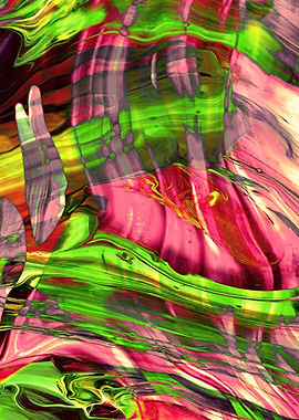 ABSTRACT COLORFUL PAINTING I-v4. Another exciting part ...