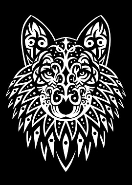 Tribal wolf