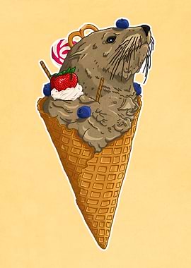 Brown Seal Ice Cream