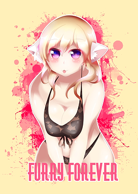 Blonde Hair Bikini Furry Girl A golden blonde hair Gir ...