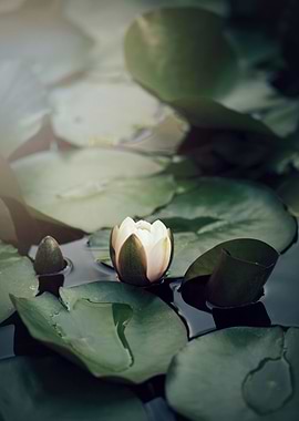 A beautiful waterlily