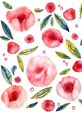 Peony Watercolor Painting