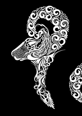 Aries. One of my painting series are 12 Horoscope Signs ...