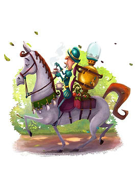 Tea knight- digital painting