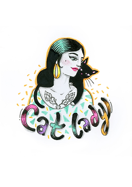 The new meaning of the Cat Lady - cause so many ladies, ...