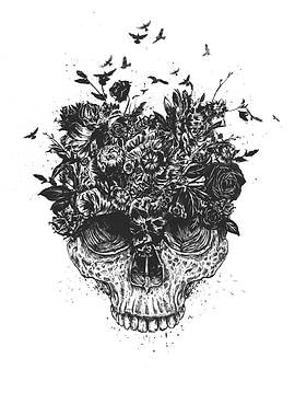 My head is a jungle (b&w)