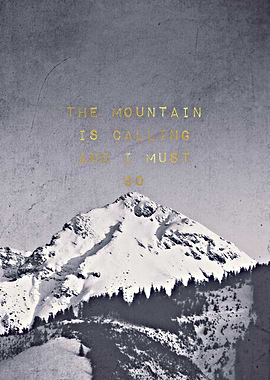 BLACK MOUNTAIN QUOTE by Monika Strigel