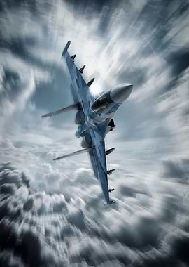 Sukhoi SU35 Flanker Fighter Jet