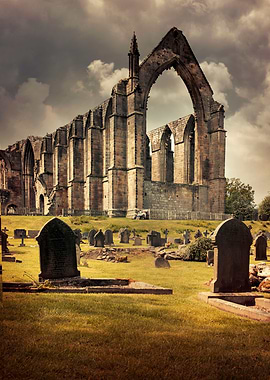 Bolton Abbey ruins. England, Yorkshire