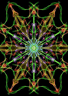 Alien Spider Web Mandala