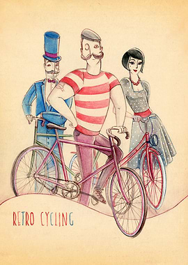 If you like stylish cycling or vintage motives, here's ...