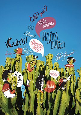 Spanish cactus, Spanish words, Spanish people and blue ...