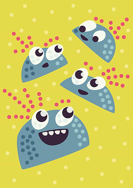 These candies have great fun together. They jump and da ...