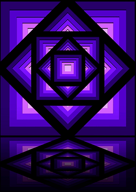 Violet Geometric Mandala