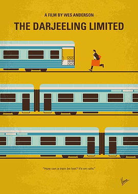 No800 My The Darjeeling Limited minimal movie poster A ...