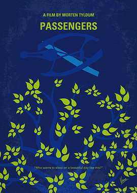 No803 My Passengers minimal movie poster A spacecraft ...