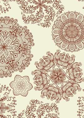 Hand Drawn Mandala Pattern 03