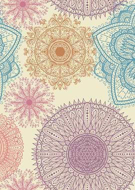 Hand Drawn Mandala Pattern 06