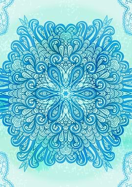 Hand Drawn Floral Mandala 03