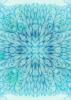 Hand Drawn Floral Mandala 07