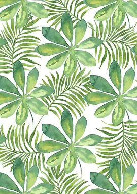 Tropical Branches Pattern 01