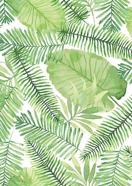 Tropical branches pattern 09