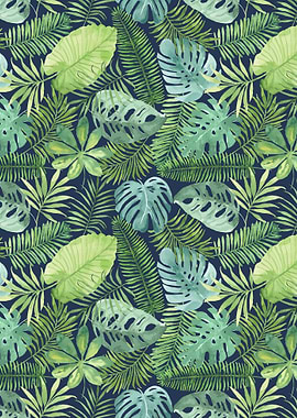 Tropical branches on dark pattern 08