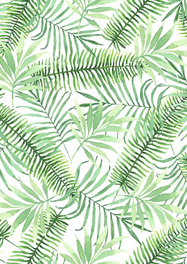 Tropical branches pattern 04