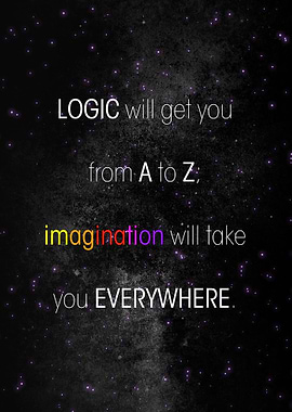 LOGIC will get you from A to Z; imagination will take y ...
