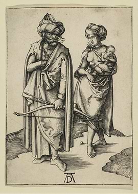 Albrecht Dürer - The Turkish Family, ca. 1496, engravin ...