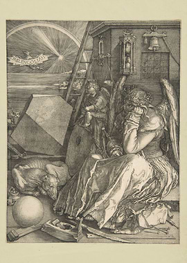 Albrecht Dürer - Melencolia I, 1514, engraving; Collec ...