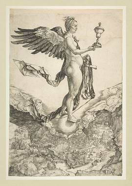 Albrecht Dürer - Nemesis (The Great Fortune), ca. 1501 ...