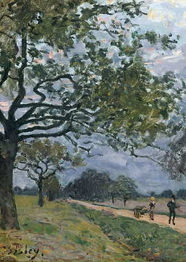 Alfred Sisley - The Road from Versailles to Louvecienne ...