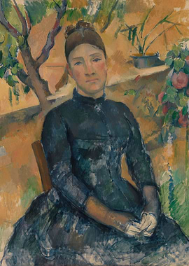 Paul Cezanne - Madame Cézanne (Hortense Fiquet, 1850–19 ...