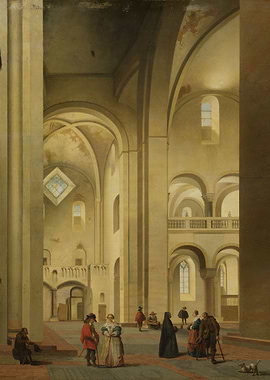 Pieter Jansz Saenredam - The Transept of the Mariakerk ...